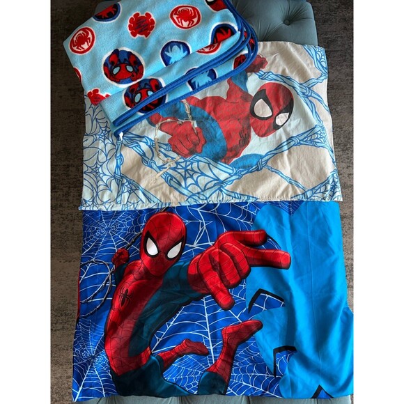 Spider-Man Pillow Case Blanket Mixed set Bundle - Picture 1 of 7